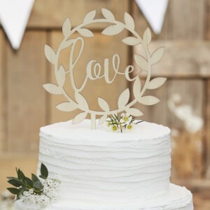 Love Cake Topper Rustic Country