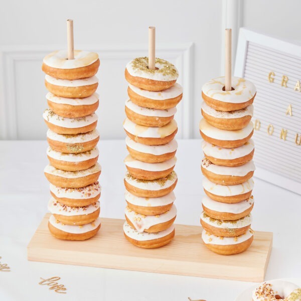 Donut standaard gold wedding
